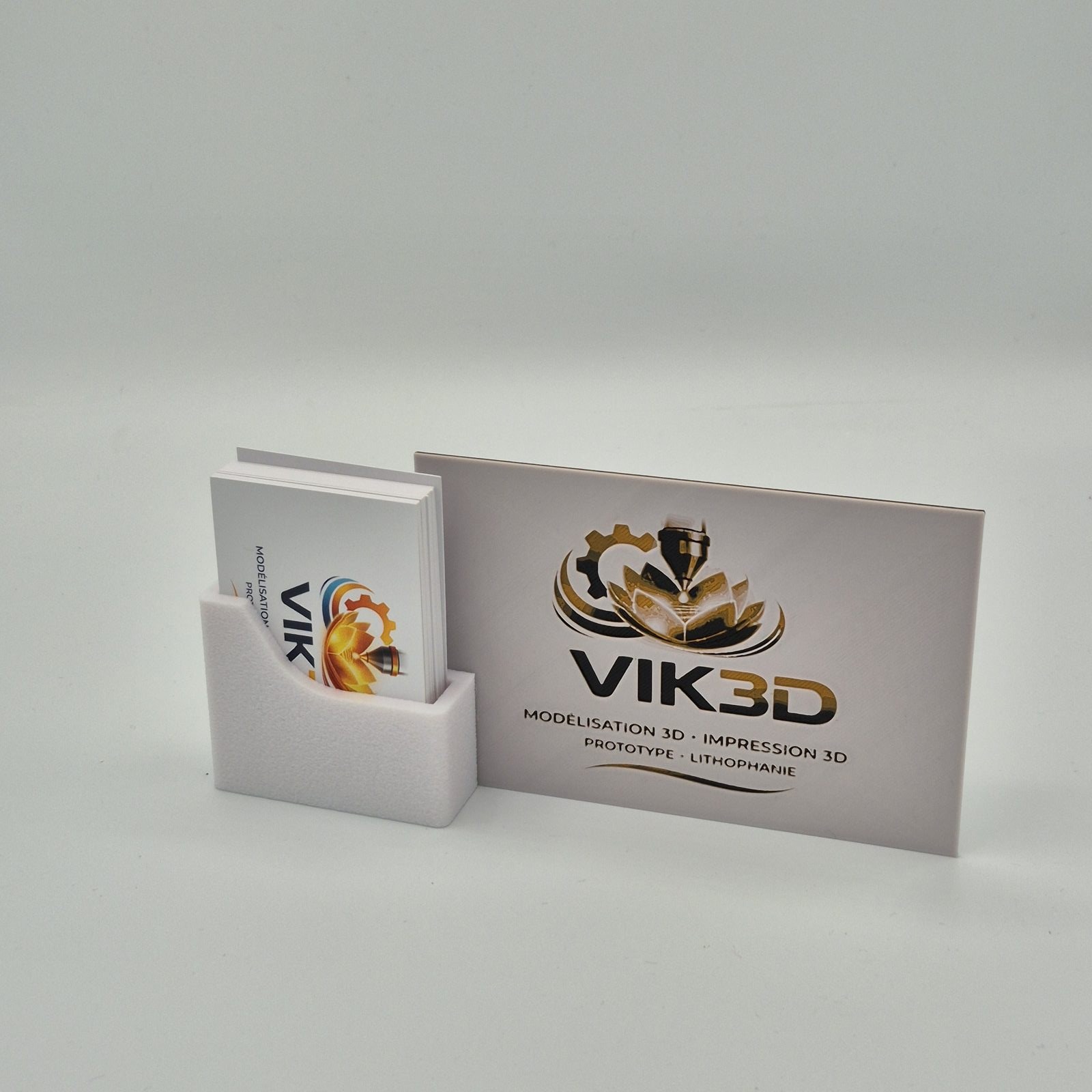 Porte-cartes de visite avec logo